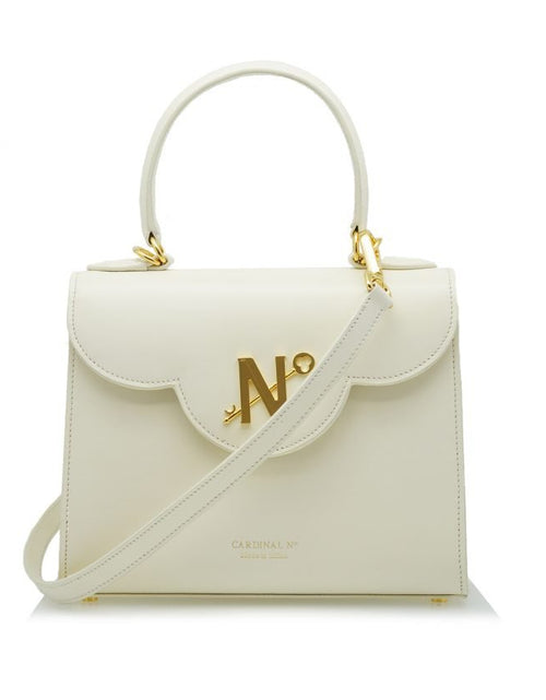 Load image into Gallery viewer, First Lady ivory hand leather bag MTO
