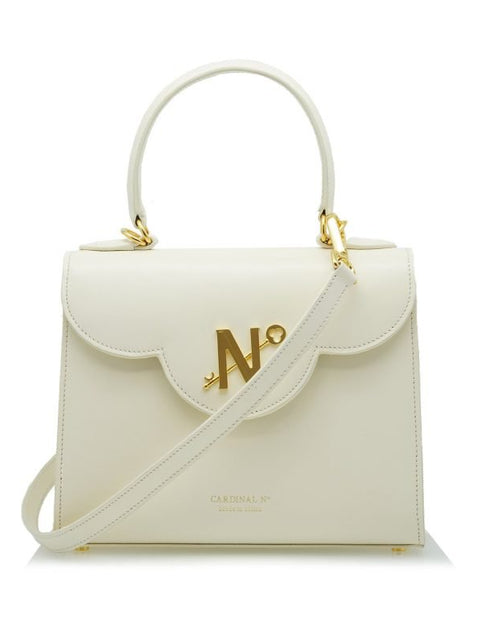Load image into Gallery viewer, First Lady ivory hand leather bag MTO
