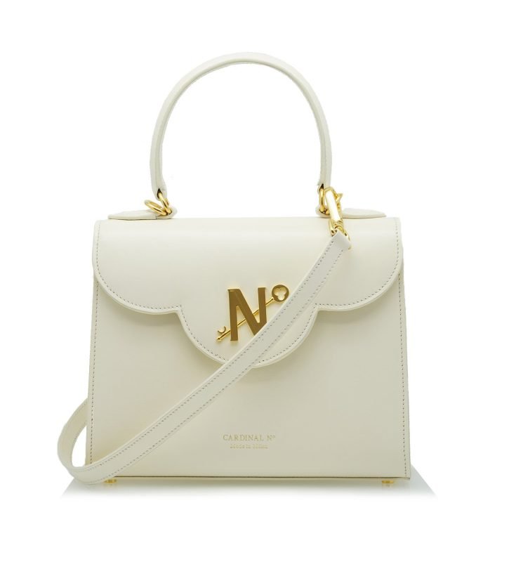 First Lady ivory hand leather bag MTO