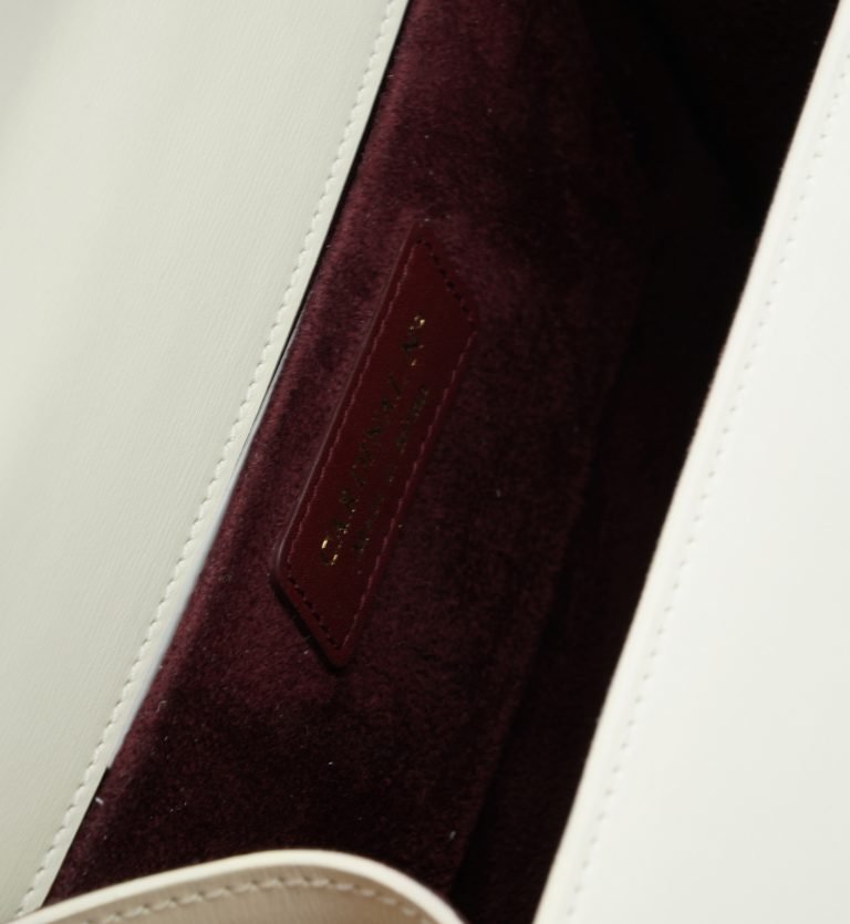 First Lady ivory hand leather bag MTO