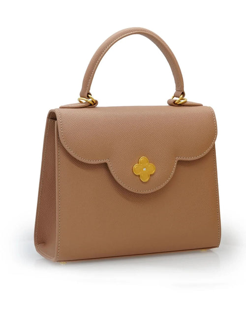 تحميل الصورة إلى عارض المعرض، حقيبة يد جلدية من مجموعة First Lady Diamond Nude
