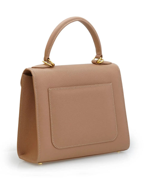 تحميل الصورة إلى عارض المعرض، حقيبة يد جلدية من مجموعة First Lady Diamond Nude
