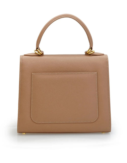 تحميل الصورة إلى عارض المعرض، حقيبة يد جلدية من مجموعة First Lady Diamond Nude
