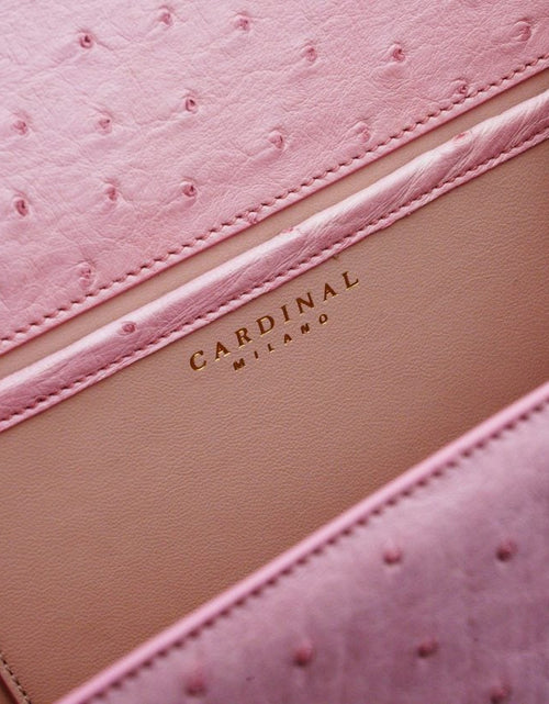 Load image into Gallery viewer, First Lady Pink ostrich leather handbag
