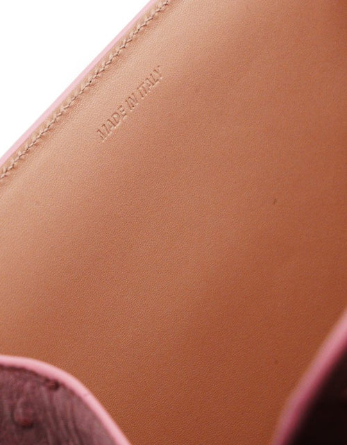 Load image into Gallery viewer, First Lady Pink ostrich leather handbag
