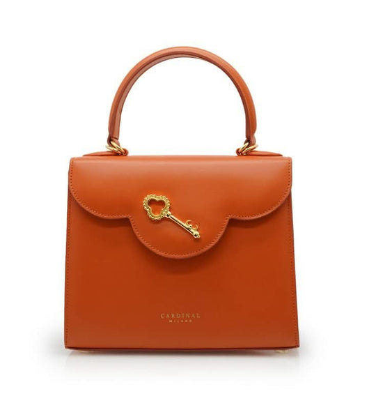 First Lady Secrets orange leather handbag MTO