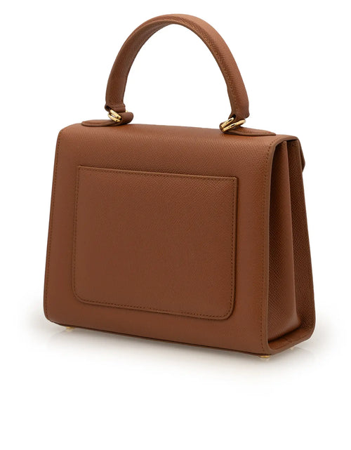 تحميل الصورة إلى عارض المعرض، First Lady Brown Textured Calf Leather Handbag
