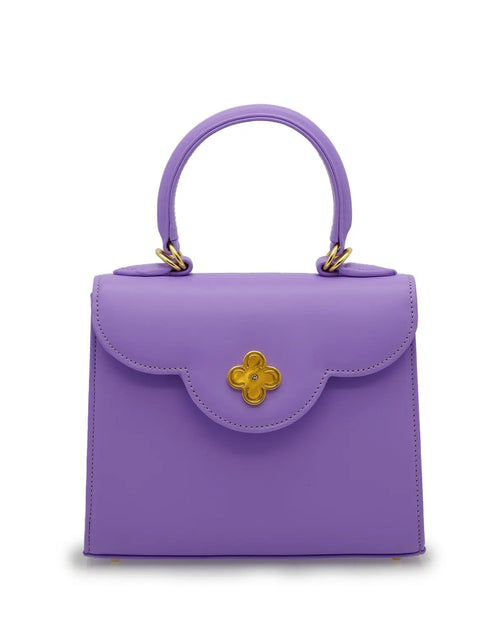 تحميل الصورة إلى عارض المعرض، First Lady Small Malva Plain Calf Leather Handbag
