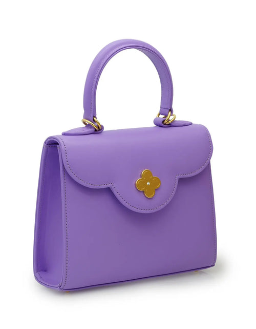 تحميل الصورة إلى عارض المعرض، First Lady Small Malva Plain Calf Leather Handbag
