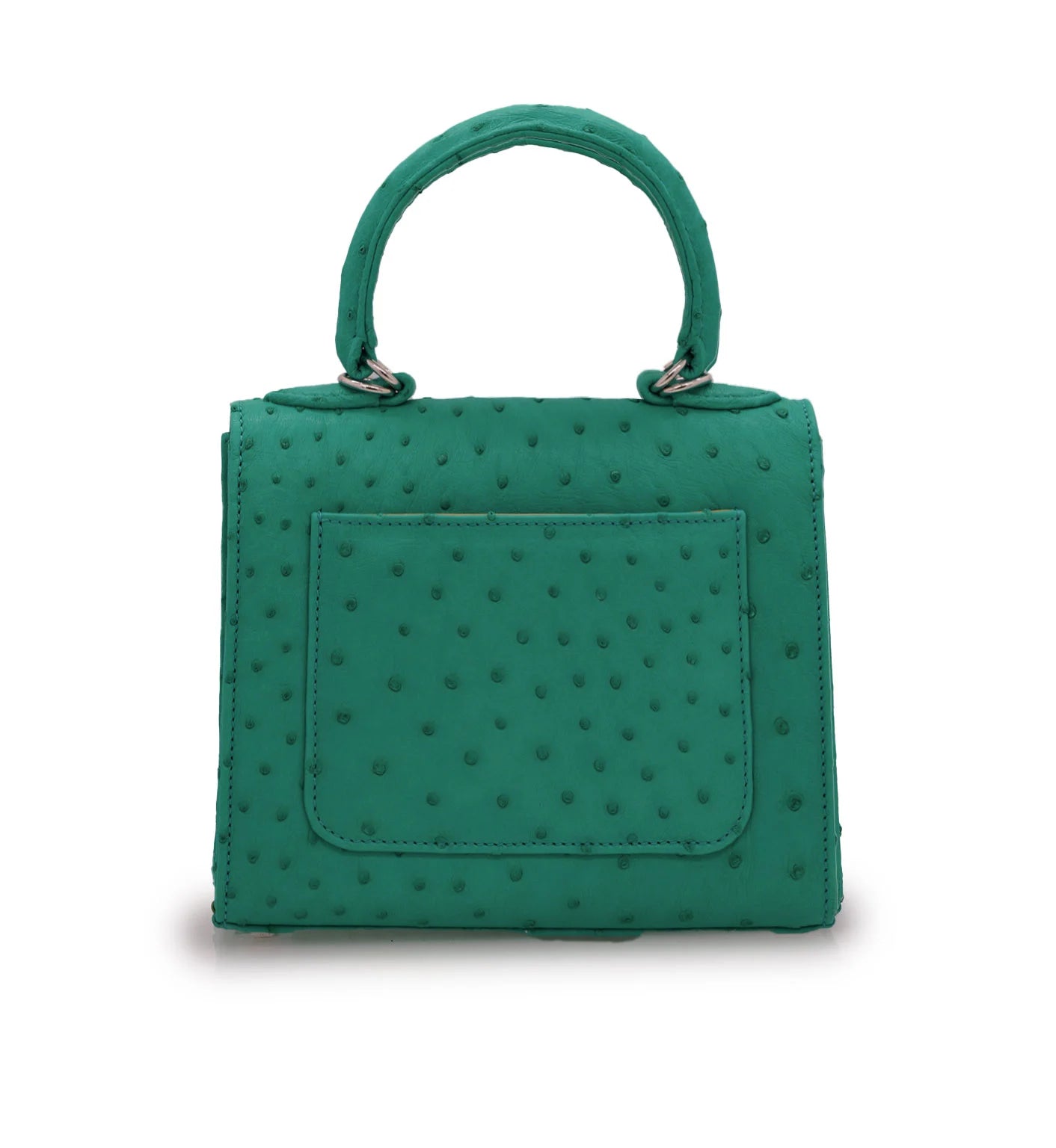 First Lady small Emerald ostrich leather handbag