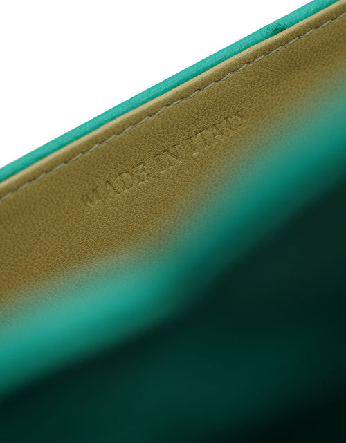 Load image into Gallery viewer, First Lady small Emerald ostrich leather handbag
