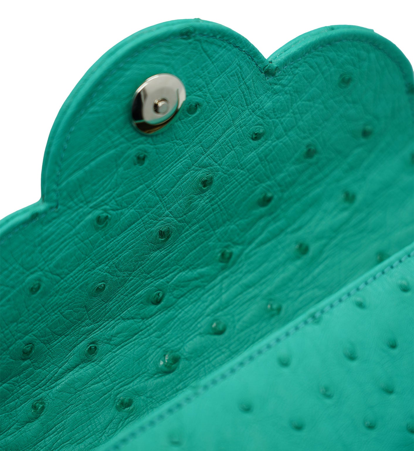 First Lady small Emerald ostrich leather handbag