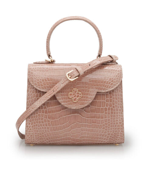 First Lady Tea Rose Alligator leather handbag