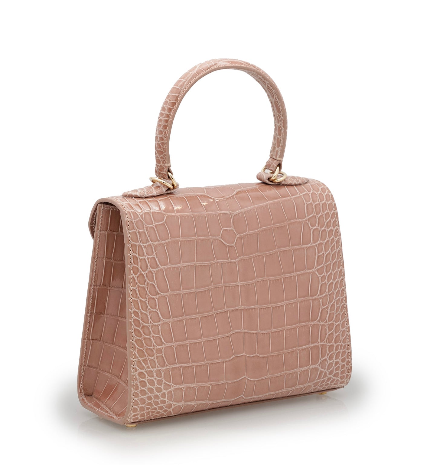 First Lady Tea Rose Alligator leather handbag