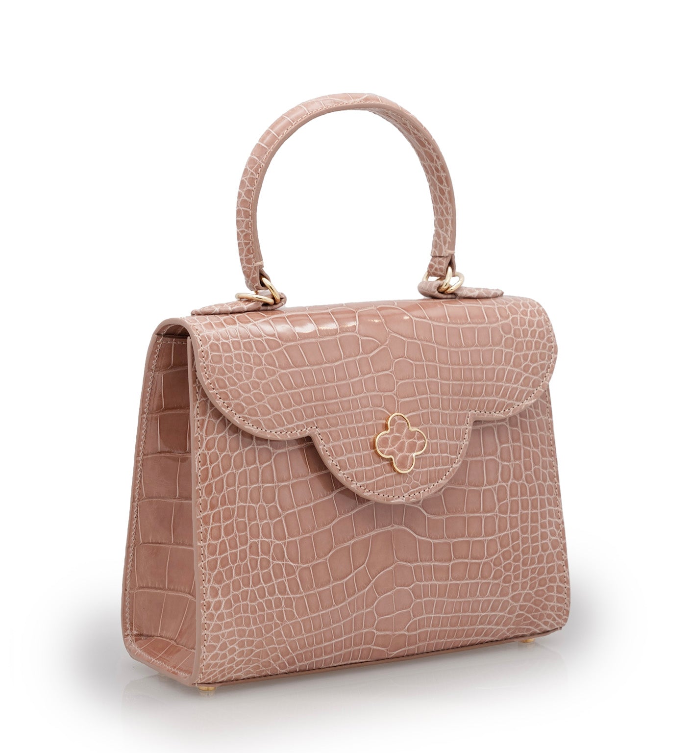 First Lady Tea Rose Alligator leather handbag