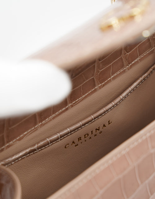 Load image into Gallery viewer, First Lady Tea Rose Alligator leather handbag
