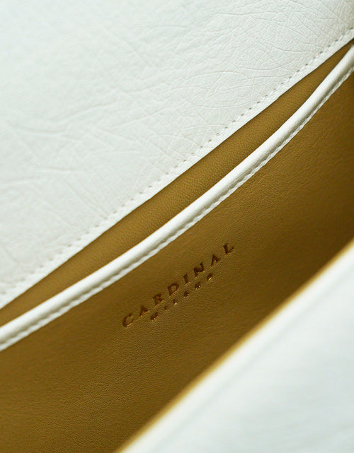 Load image into Gallery viewer, First Lady White ostrich leather handbag
