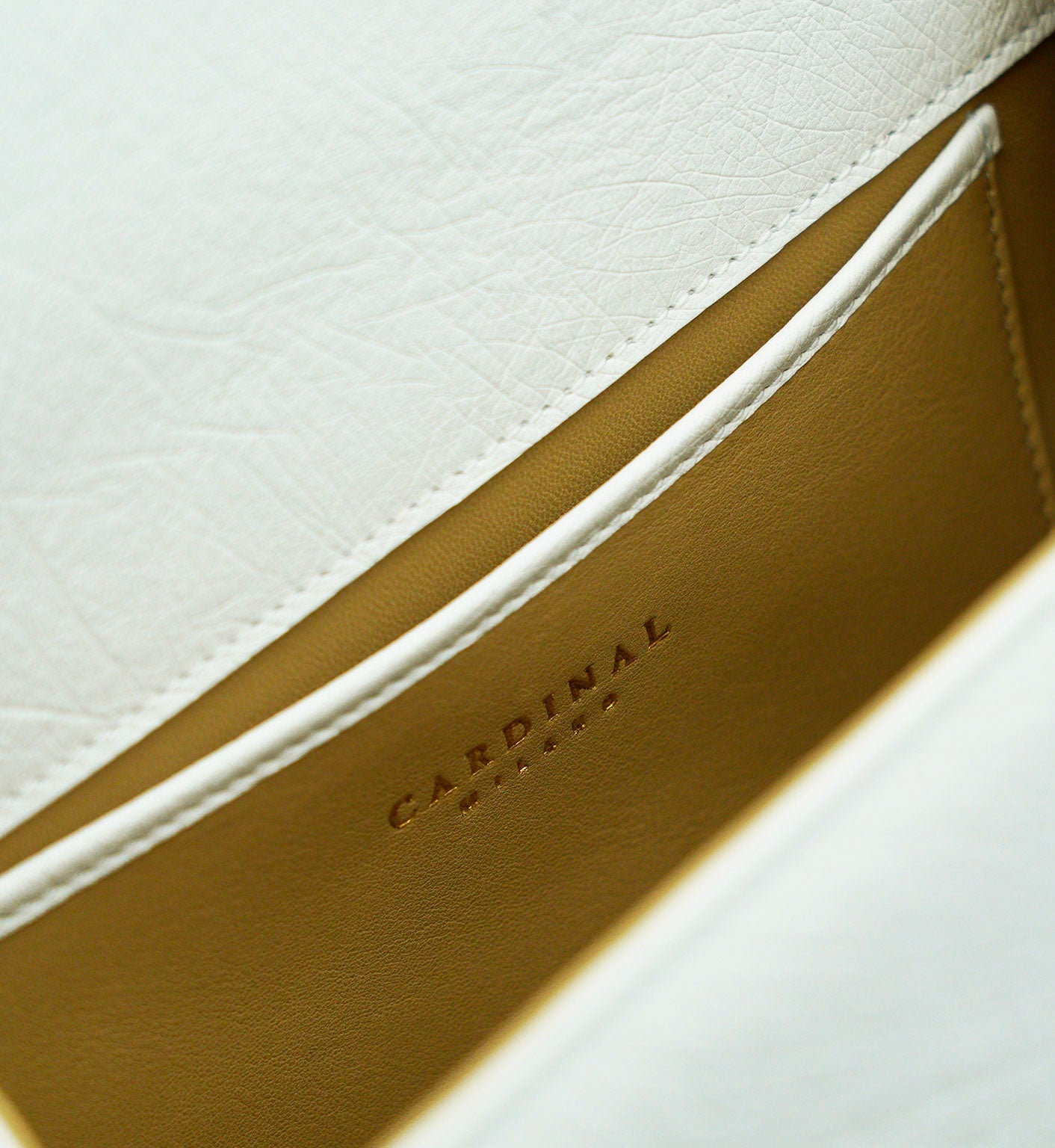 First Lady White ostrich leather handbag
