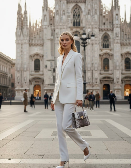 Load image into Gallery viewer, Tiffany Brown Karung leather handbag
