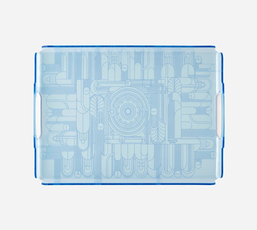 Acrylic Trays Eleganza Strutturale Ice Blue