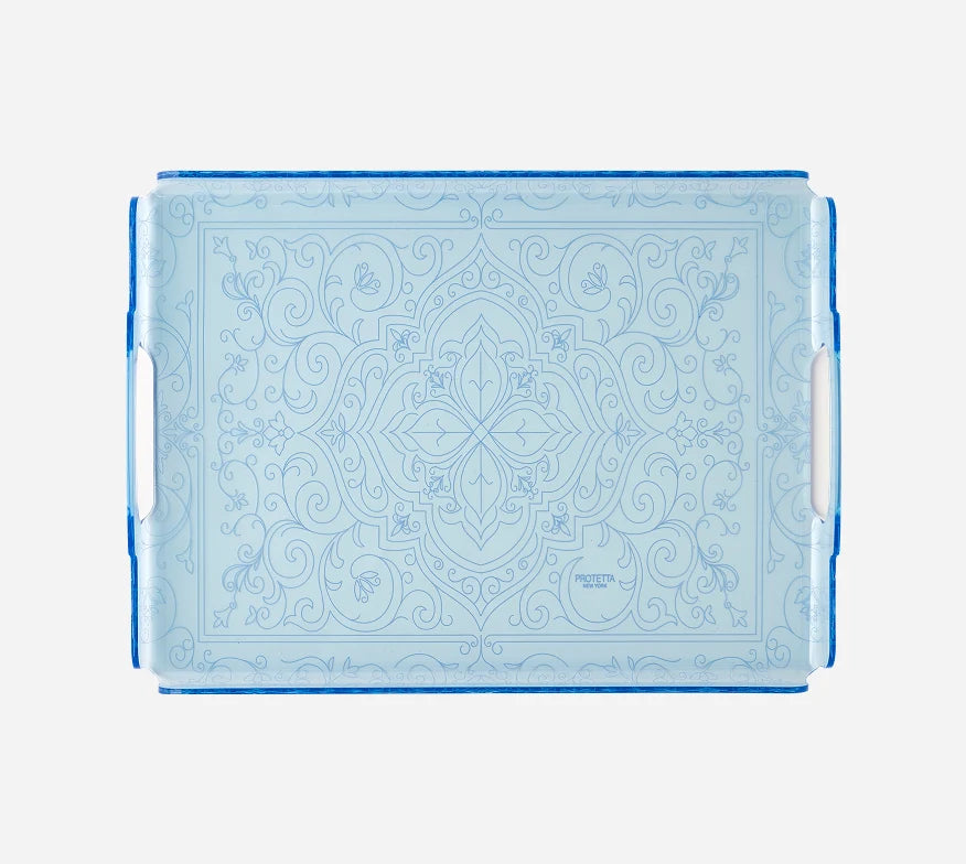 Acrylic Trays Merletto Ice Blue