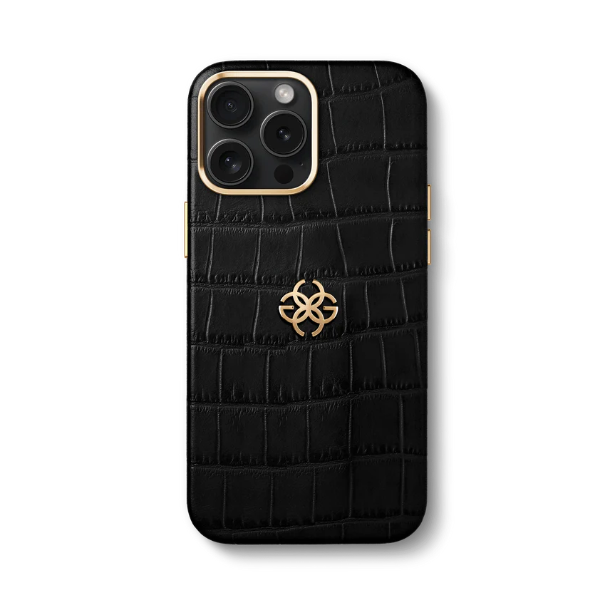 iPhone Case 15 - Embossed Croco Logo