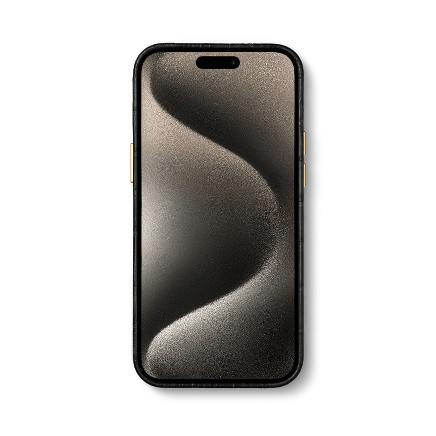 iPhone Case 15 - Embossed Croco Logo