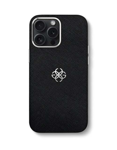 Load image into Gallery viewer, iPhone Case 15 - Saffiano Leather logo
