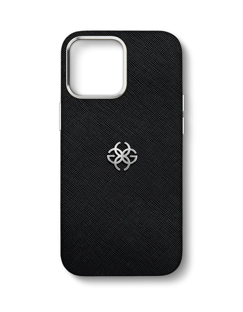 Load image into Gallery viewer, iPhone Case 15 - Saffiano Leather logo
