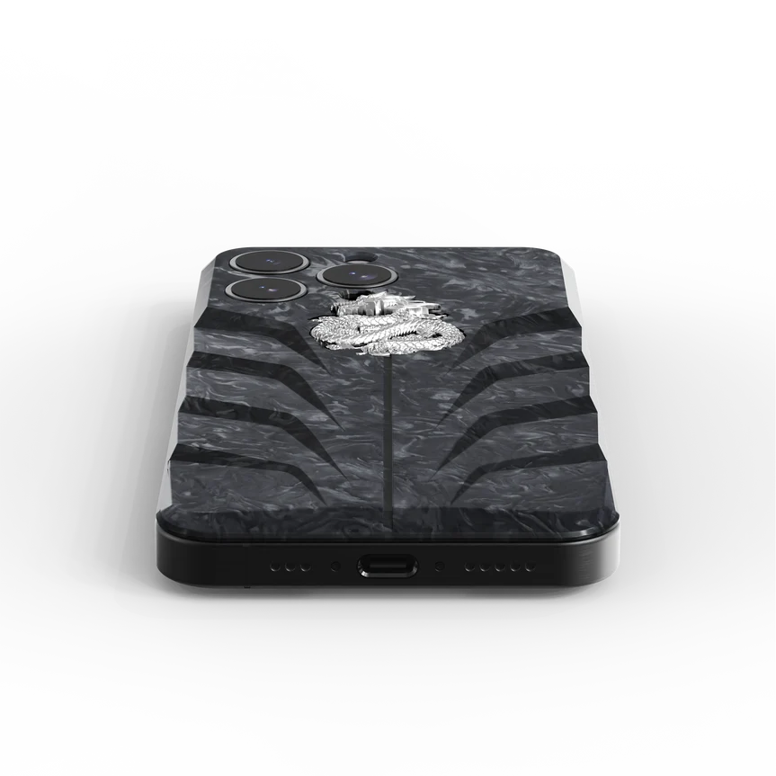 iPhone Case / RSC16 Silver Dragon - Magnetic