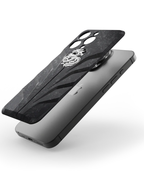 Load image into Gallery viewer, iPhone Case / RSC16 Silver Dragon - Magnetic
