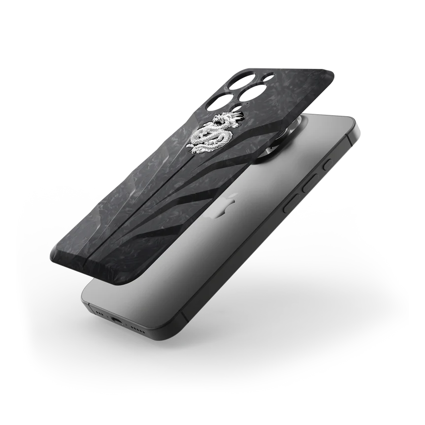 iPhone Case / RSC16 Silver Dragon - Magnetic