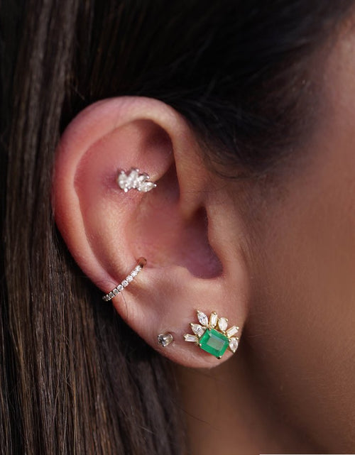 Load image into Gallery viewer, Alia Emerald Earrings
