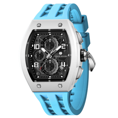 ساعة Elemental Series-Quarter TB8211Q باللون الأزرق الفضي
