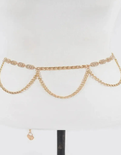 Load image into Gallery viewer, Evorinn Luxury Lightweight Rhinestone Chain Belt for Women
