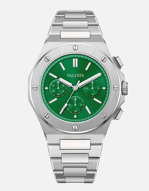 Load image into Gallery viewer, VALUSIS Lysium Green Chronograph â€“ Automatic Watch

