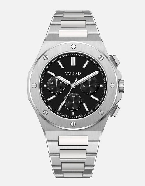 Load image into Gallery viewer, VALUSIS Lysium Black Chronograph â€“ Automatic Watch
