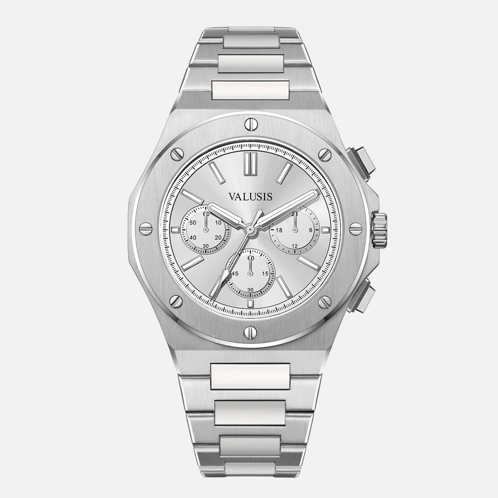 VALUSIS Lysium Silver Chronograph â€“ Automatic Watch