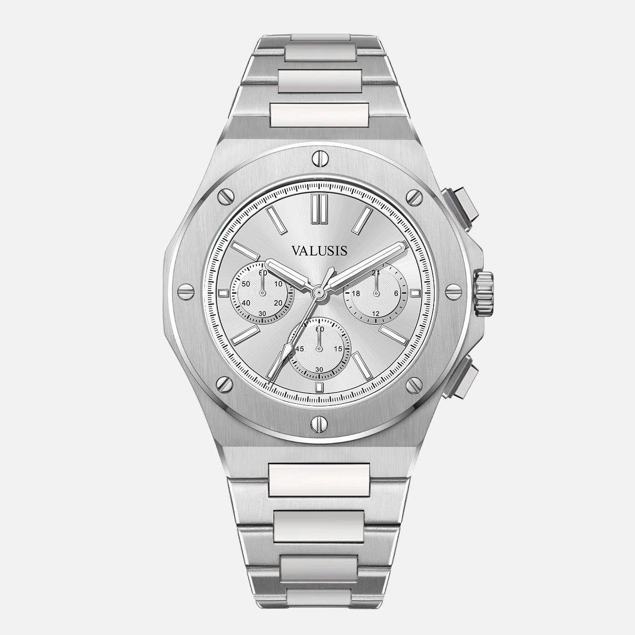 VALUSIS Lysium Silver Chronograph â€“ Automatic Watch