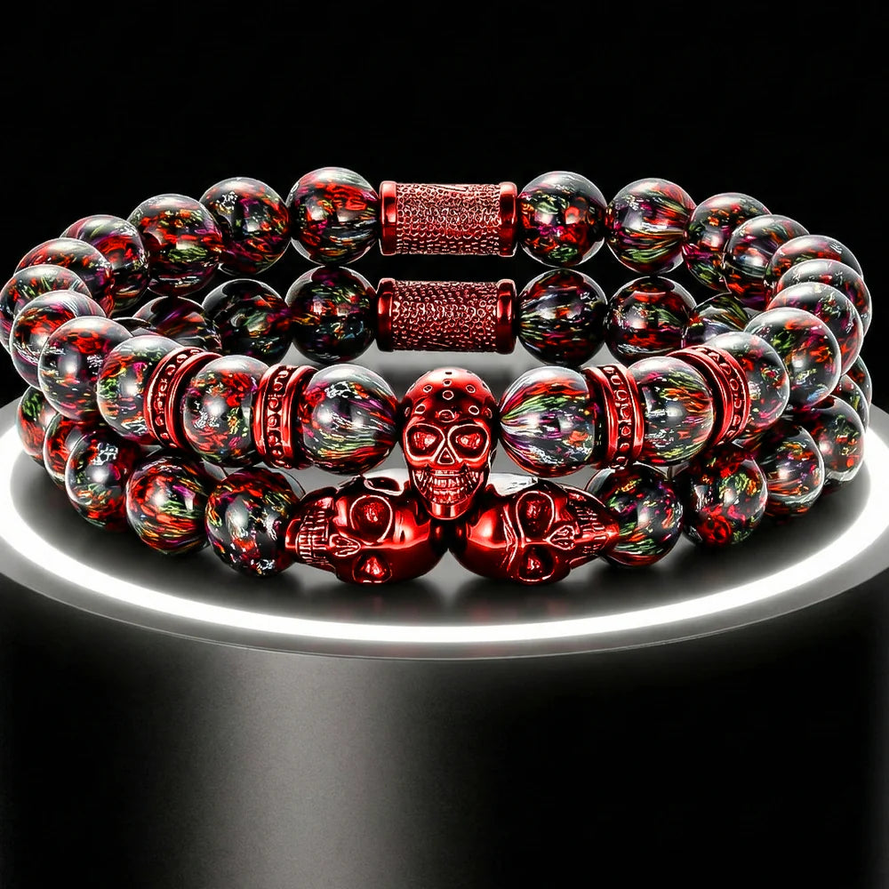 Dragon Red Skulls