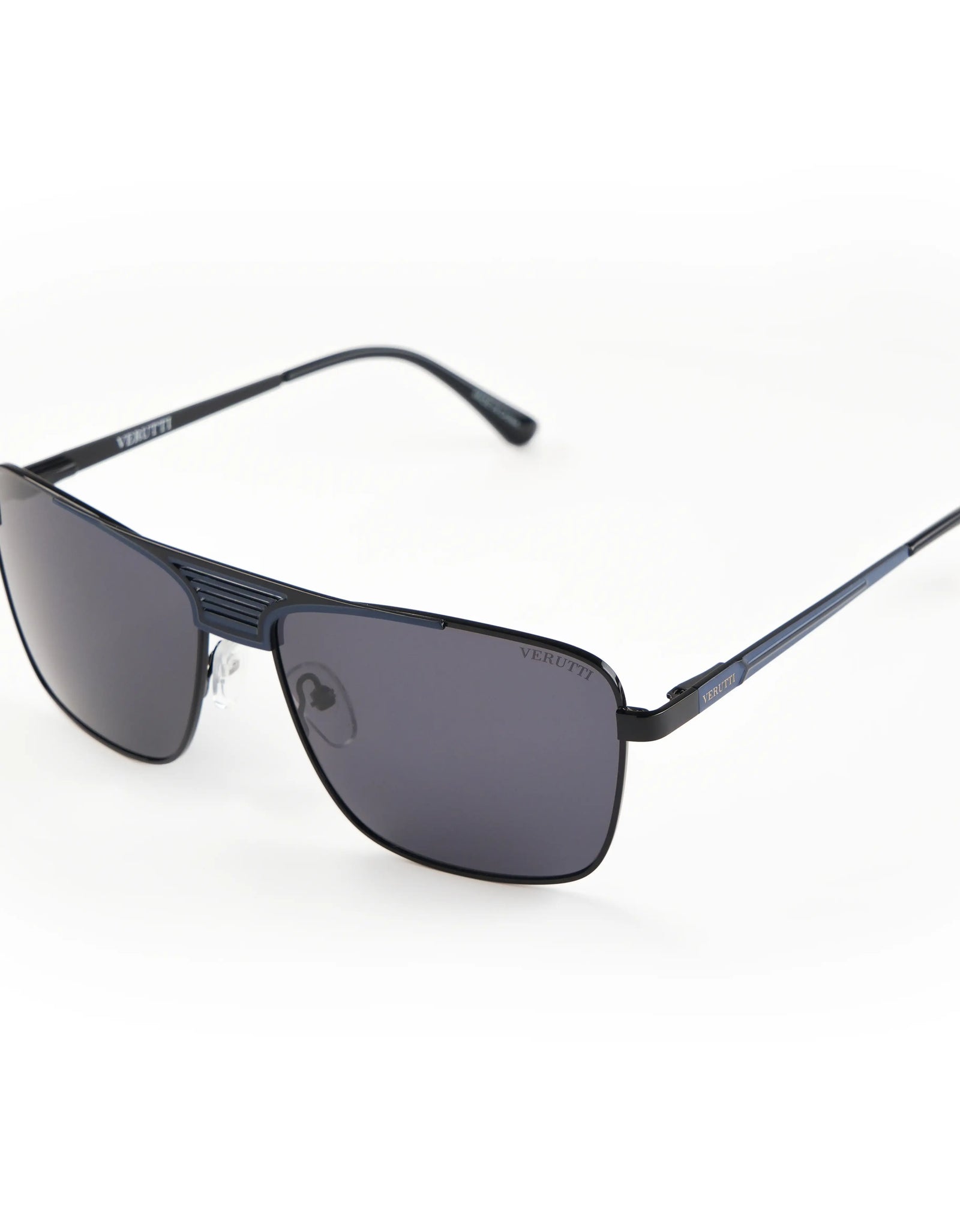 Men’s Luxury Sunglasses Verutti 6292-C1 – Bold Black Square Design