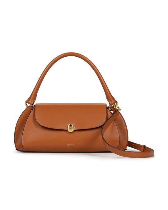 SCALLOP BAG Burnt brown