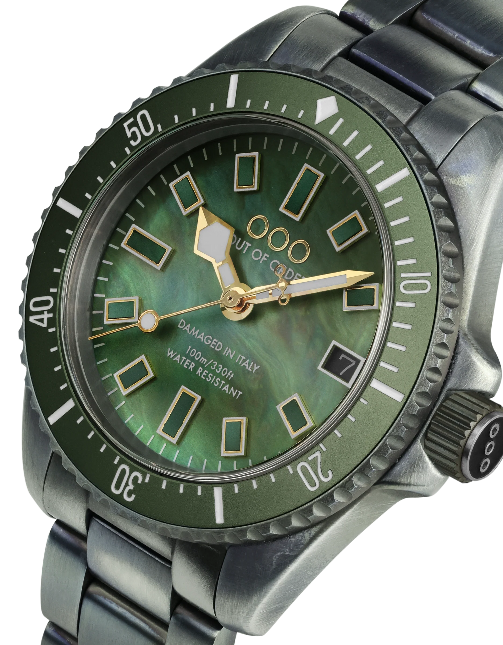 Green Casanova 38mm - Mother of Pearl