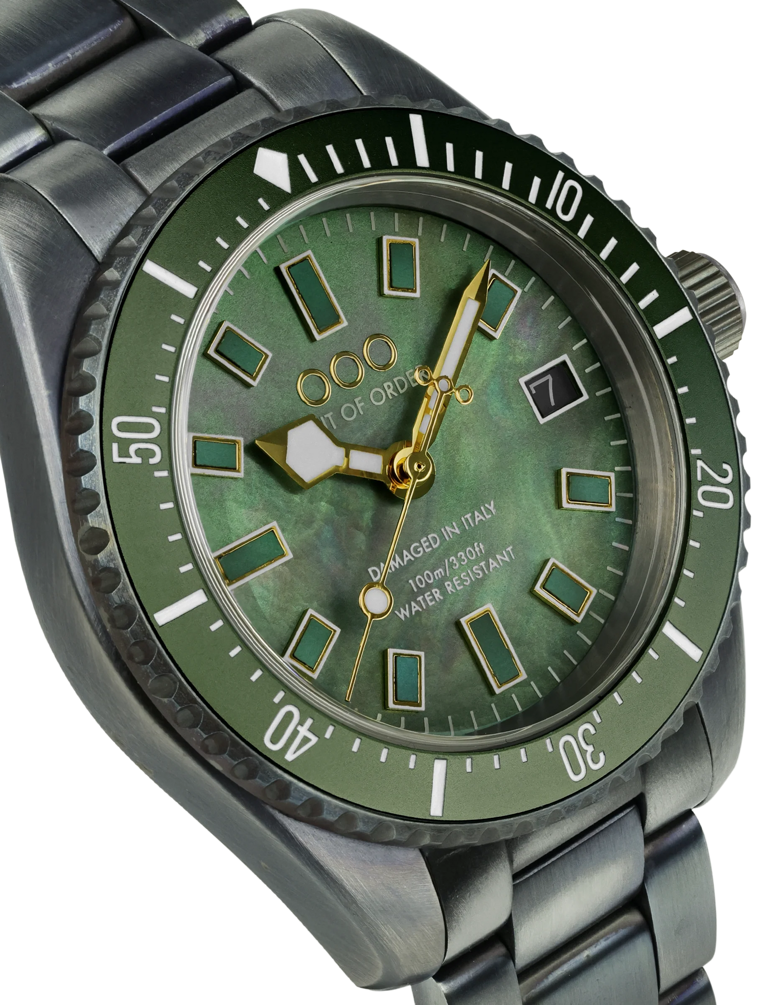 Green Casanova 38mm - Mother of Pearl