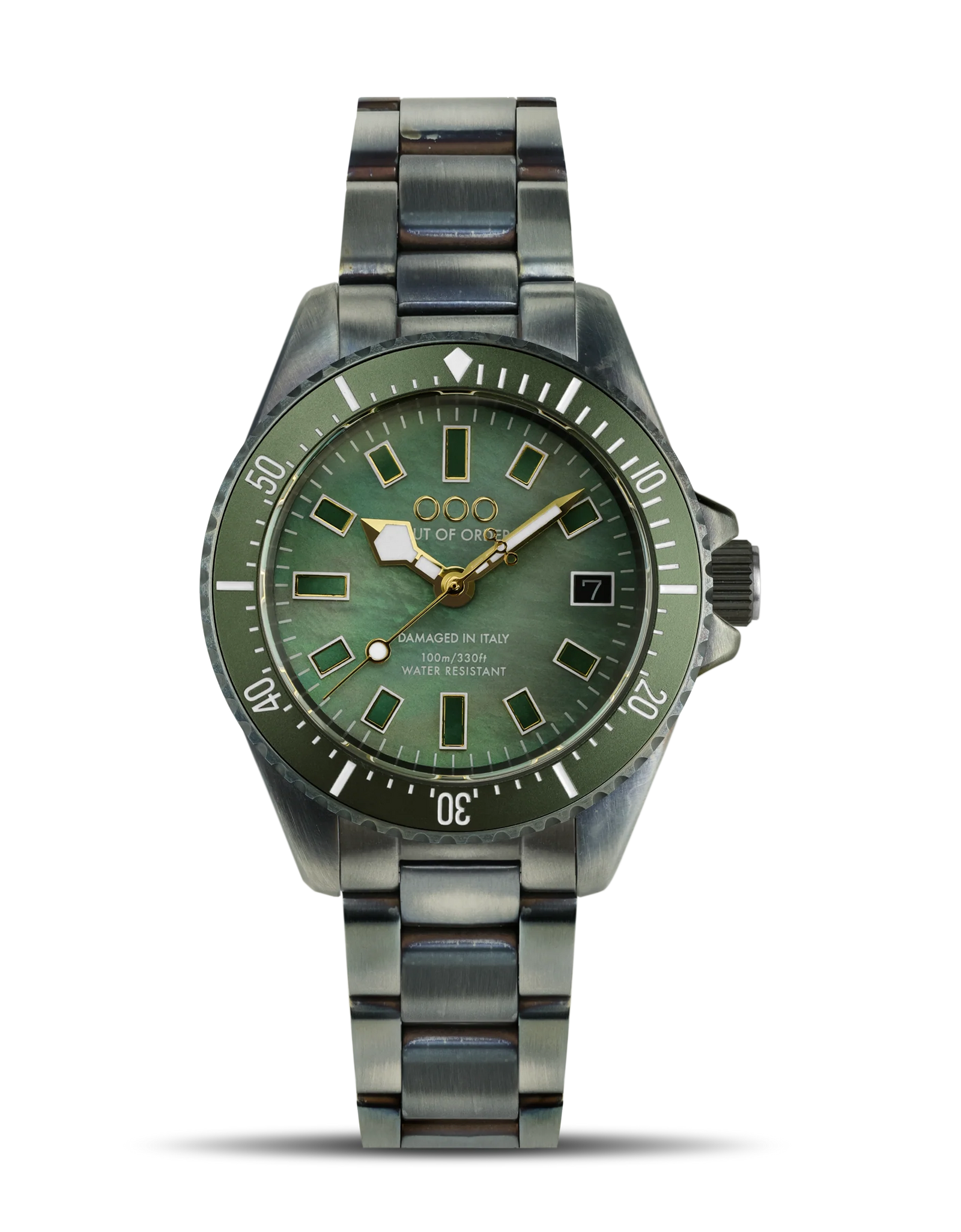 Green Casanova 38mm - Mother of Pearl