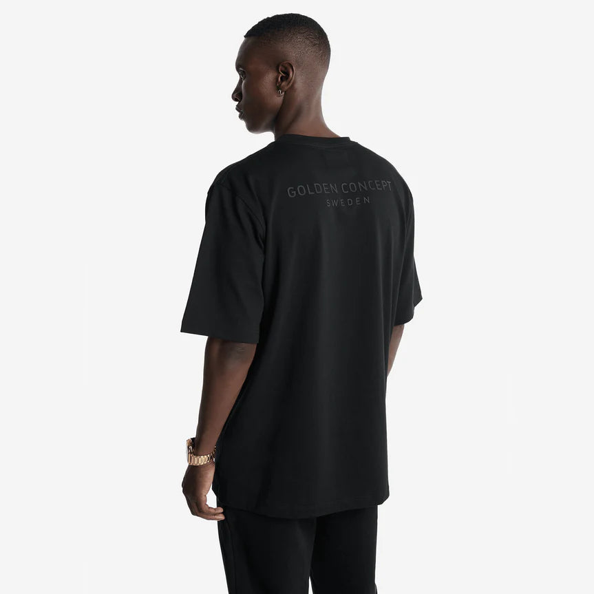 T-Shirt Oversize - Black 3D Print