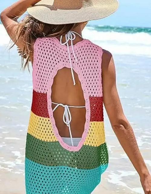 Load image into Gallery viewer, Ivorynn Women's Sleeveless Open Back Cover Up Vest
