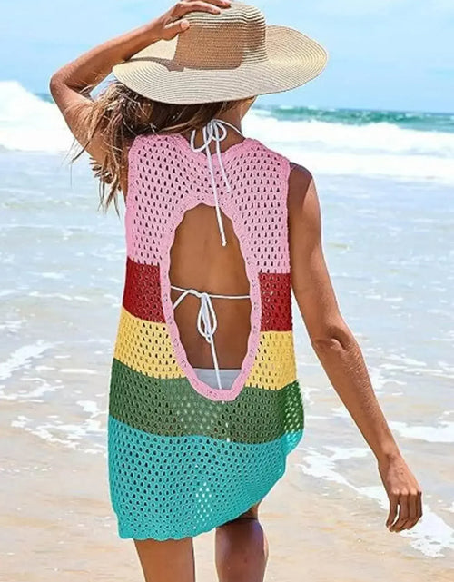 Load image into Gallery viewer, Ivorynn Women's Sleeveless Open Back Cover Up Vest
