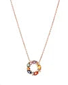 Circle Sapphire Necklace