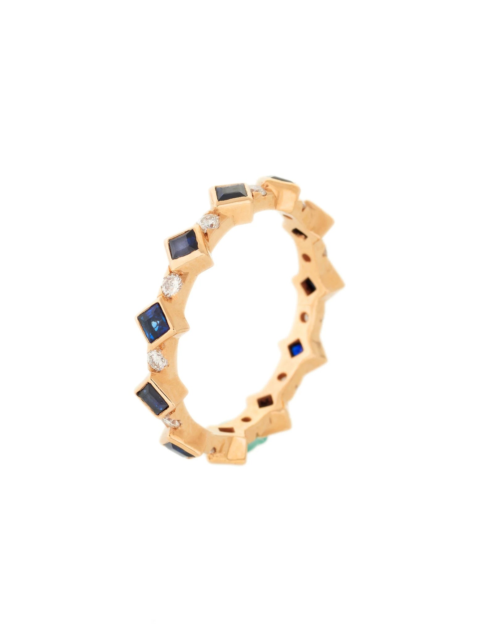 Architectural Magic Sapphire Ring سحر الهندسة